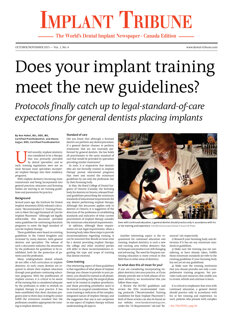 Implant Tribune Canada No. 4, 2013