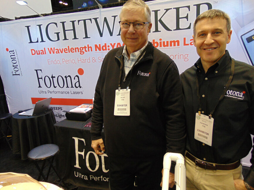 Dick Linde, left, and Ryan Moynihan of Fotona.