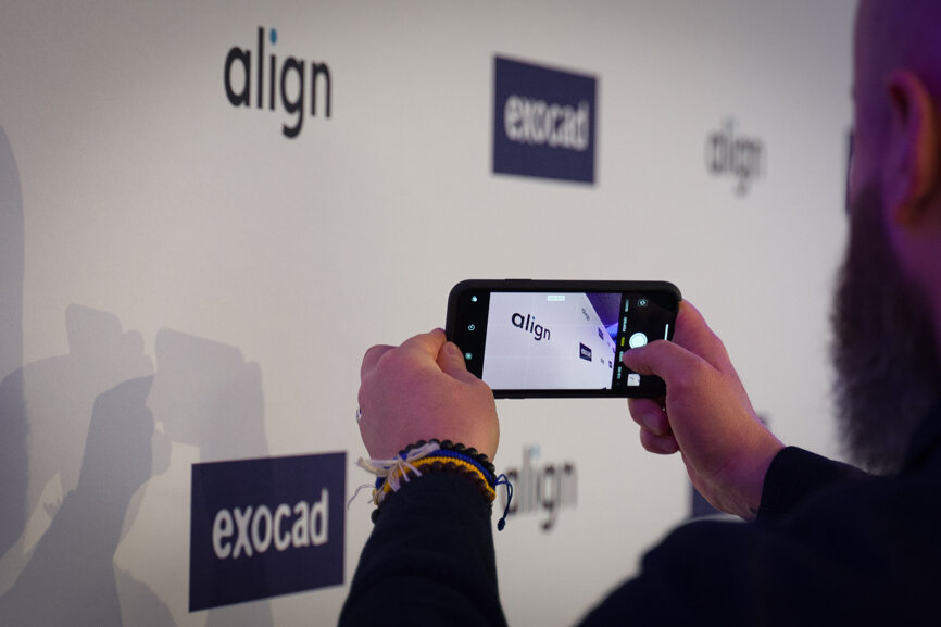 Align and exocad held their first joint press conference in Darmstadt, Germany. One of the main topics was the acquisition of exocad by Align Technology. (Image: exocad)