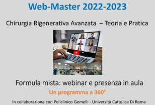 WEBMASTER 2022-2023 IN CHIRURGIA RIGENERATIVA