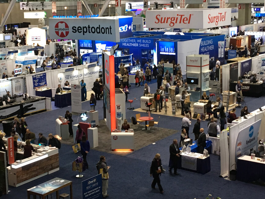 There’s plenty for meeting attendees to see in the exhibit hall at the Yankee Dental Congress.