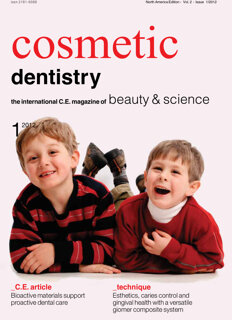 cosmetic dentistry C.E. (Archived) No. 1, 2012