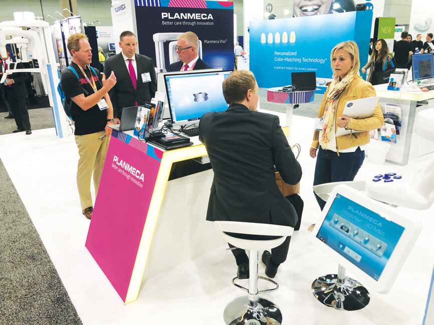 Be sure to spend time at the Planmeca booth, to get a glimpse of the company’s full line of 2-D and 3-D imaging and scanning products.