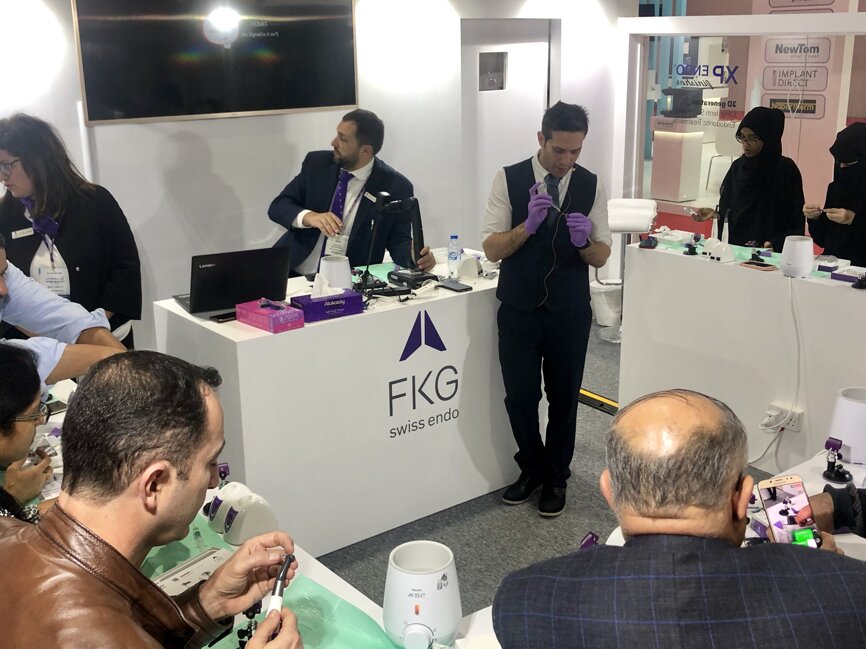FKG Dentaire booth at AEEDC Dubai 2019 (Photograph: DTI)
