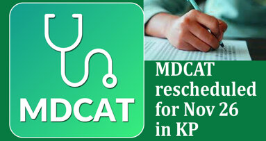 MDCAT rescheduled for Nov 26 in KP