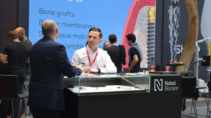 Attendees can visit the Nobel Biocare booth (#E.01) to get more information about dental implants and CAD/CAM-based individualised prosthetics.