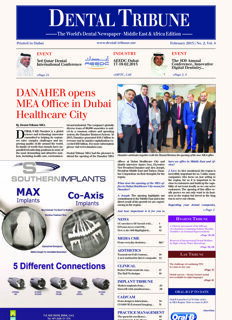 DT Middle East and Africa No. 1 (February), 2015