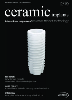 ceramic implants international No. 2, 2019