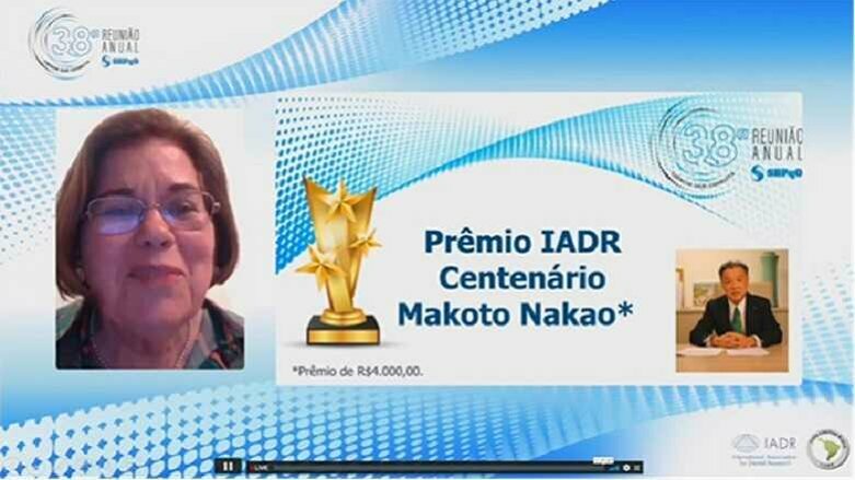 Prêmio Brasileiro do Centenário da IADR em homenagem ao presidente do GC Makoto Nakao
