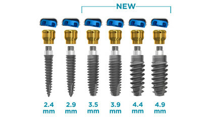 Zest Dental Solutions introduces additional LOCATOR implants diameters