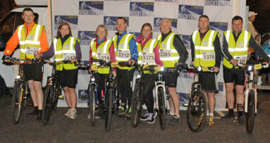 A-dec Nightrider cyclists  raise funds for dental charity