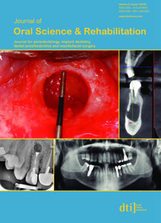 Journal of Oral Science & Rehabilitation No. 1, 2019