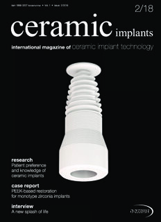 ceramic implants international No. 2, 2018