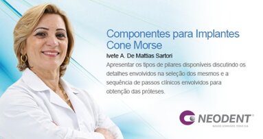 Webinar sobre componentes para implantes Cone Morse