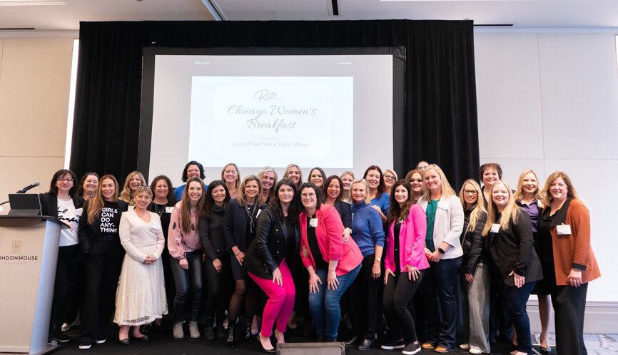 The Women in Dentistry Rise annual breakfast attendees.
