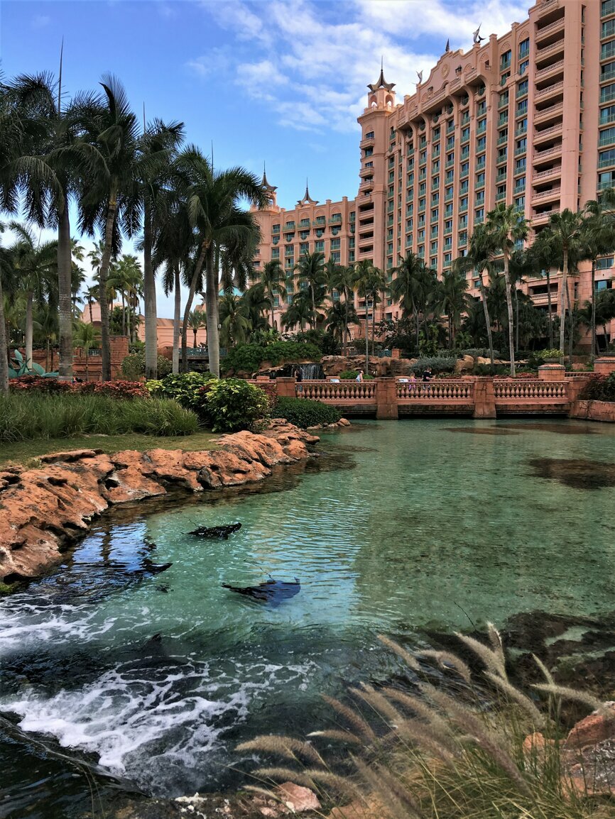 The beautiful Atlantis Paradise Island Hotel and Casino in Nassau. 