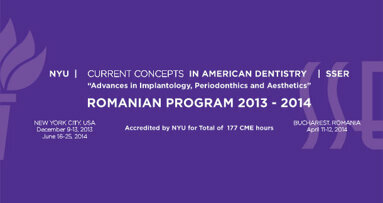 Current Concepts in American Dentistry - SSER 2013 - 2014