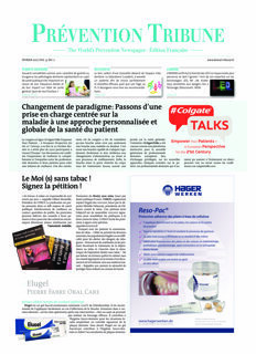 Prévention Tribune France No. 1, 2017