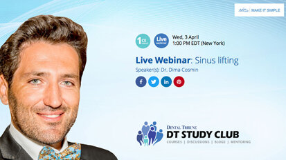 Sinus lift the focus in upcoming free Dental Tribune Study Club webinar