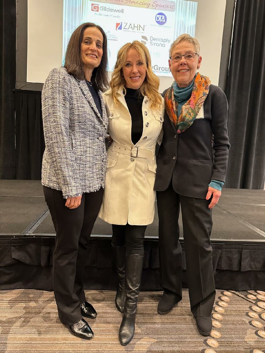 All smiles during the annual Women in Dentistry Rise breakfast, which returned this year after a hiatus caused by the pandemic.