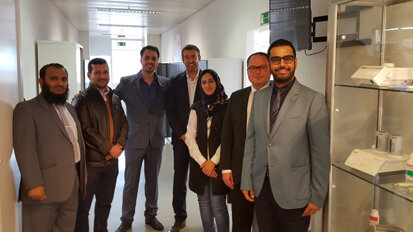 VIP visitors from Saudi Arabia at EMS headquarters in Switzerland