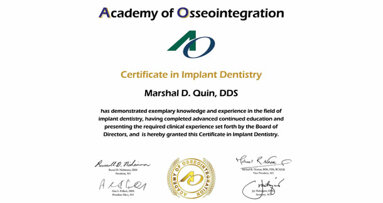 AO offers a new certificate in implant dentistry