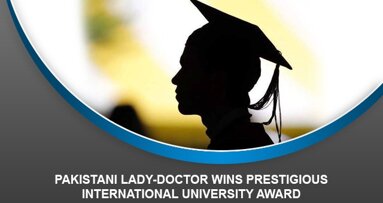 Pakistani lady-doctor wins prestigious international university award
