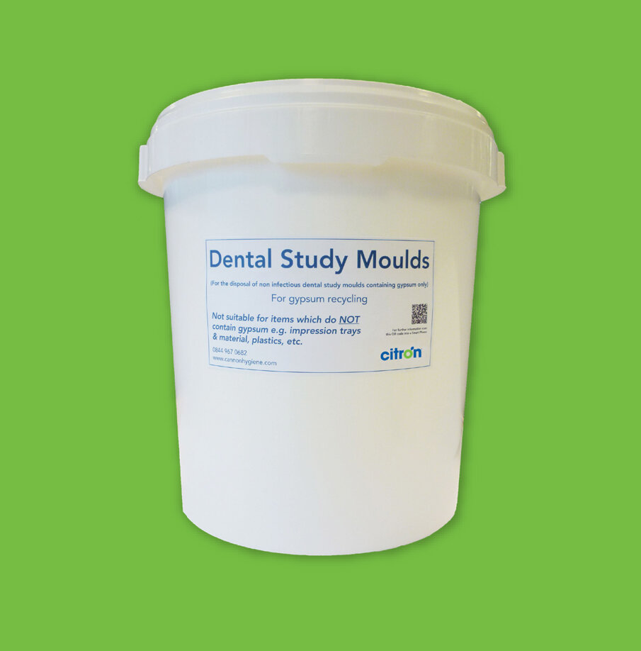 Fig.6: Recycling bucket for dental casts (Source: https://www.citronhygiene.co.uk/)