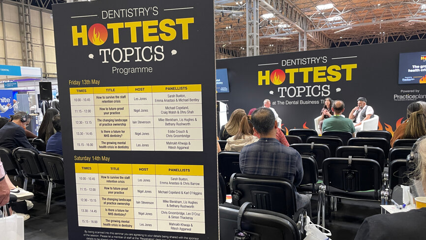 Dentistry’s hottest topics! (Image: DTI)
