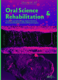 Journal of Oral Science & Rehabilitation No. 4, 2017
