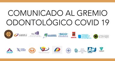 Comunicado de la Federación Odontológica Colombiana al gremio odontológico sobre COVID 19