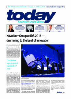 Corporate today IDS 2015 KaVo Kerr Group Supplement – Best of