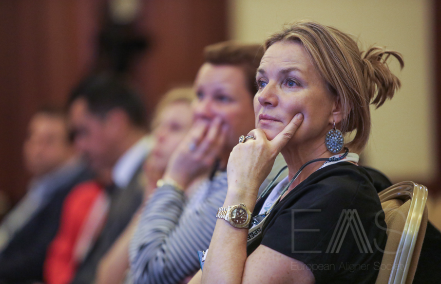 Attendees look on during the conference. (Photograph: Mauro Calvone)