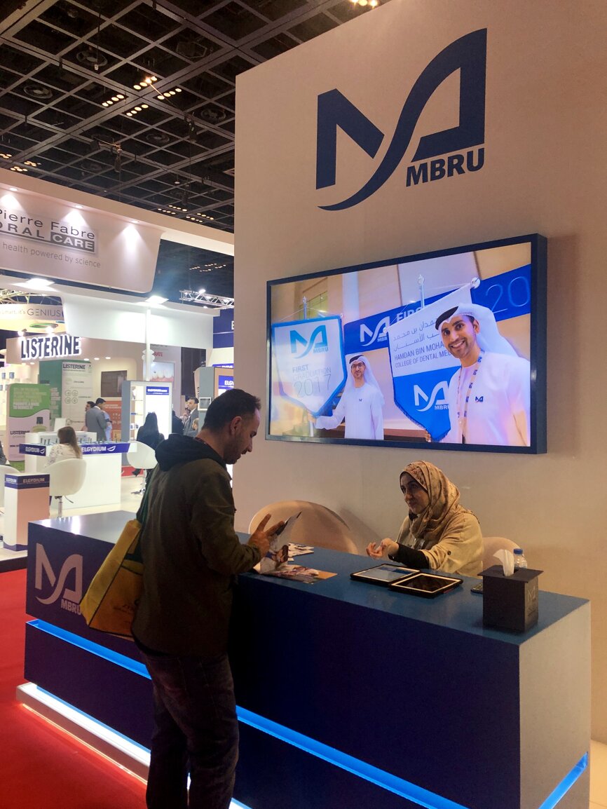 MBRU booth at AEEDC Dubai 2019 (Photograph: DTI)