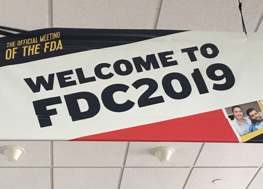 Welcome signs greet attendees of the 2019 Florida Dental Convention, held at the Gaylord Palms Resort and Convention Center in Orlando, Fla.
