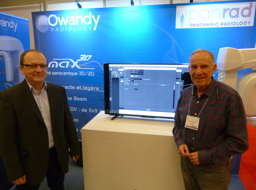 George Hrit and Mark Wodnicki in the Owandy/Panrad booth.