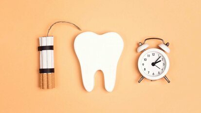 Folgenreiche Schädigung der Zähne durch Rauchen
