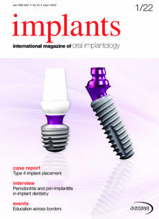 implants international No. 1, 2022