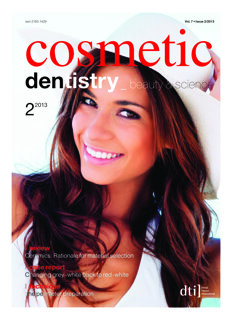 cosmetic dentistry international No. 2, 2013