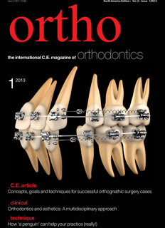 Ortho C.E. (Archived) No. 1, 2013