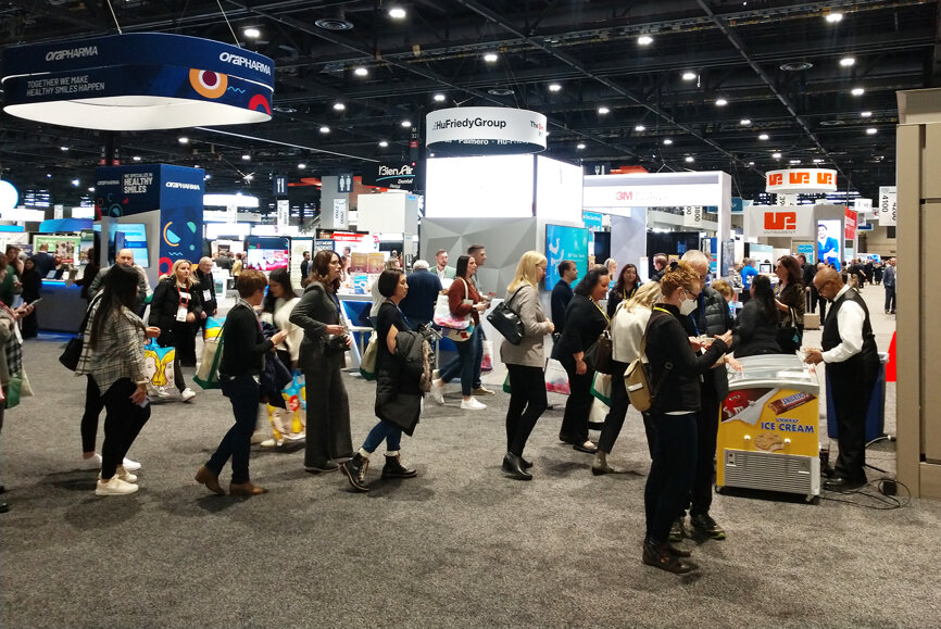 The lines are long when the ice cream cart comes out.