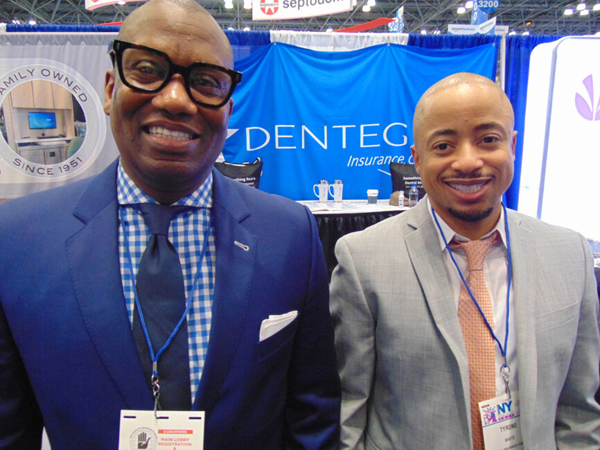 John Wilson, left, and Tyrone White of Dentegra Insurance Co. (Photo: Fred Michmershuizen/DTA)