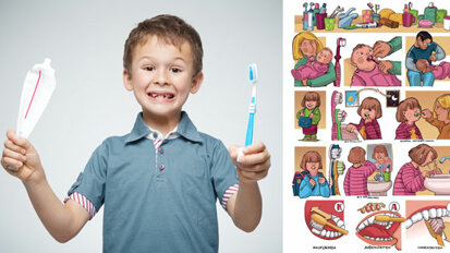 BZÄK: Comic für Zahnpflege von Kleinkindern