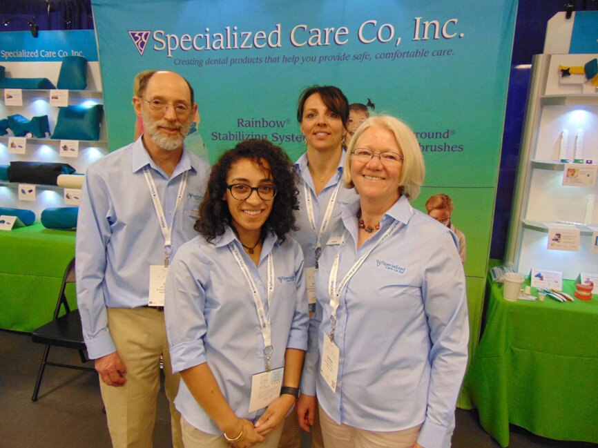 The team from Specialized Care Co. (Photo by Fred Michmershuizen/Dental Tribune America)