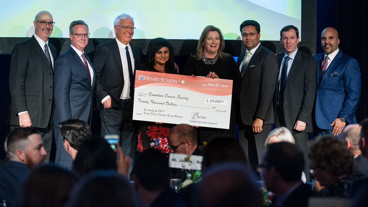 Henry Schein Canada donates $20,000 to Canadian Cancer Society