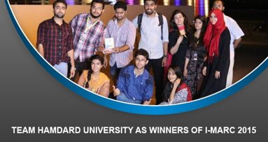 Team Hamdard University as Winners of I-MARC 2015