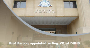 Prof Farooq appointed acting VC of DUHS
