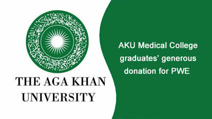 AKU Medical College graduates’ generous donation for PWE