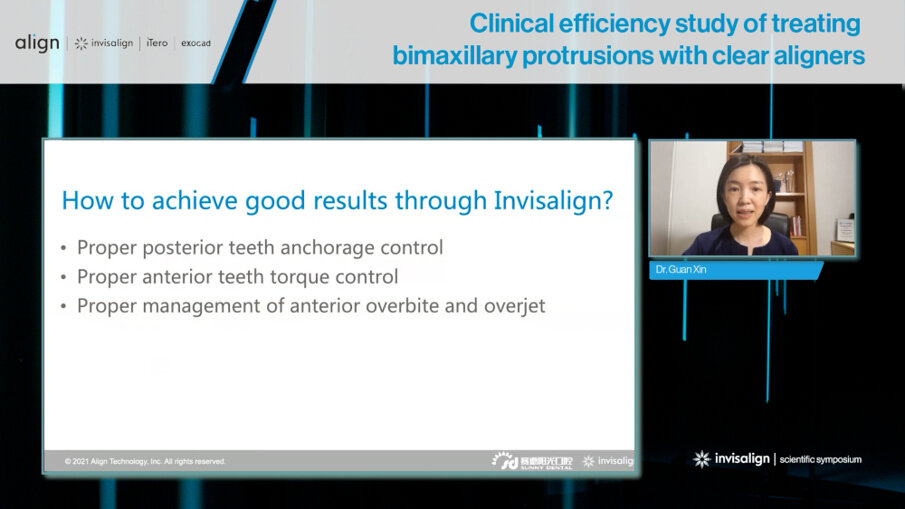 Dr Xin Guan from China found that Invisalign is a suitable and effective treatment option for patients with protruded profiles. (Image: Align Technology)