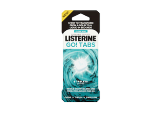 LISTERINE GO! TABS Chewable Mint Tablets